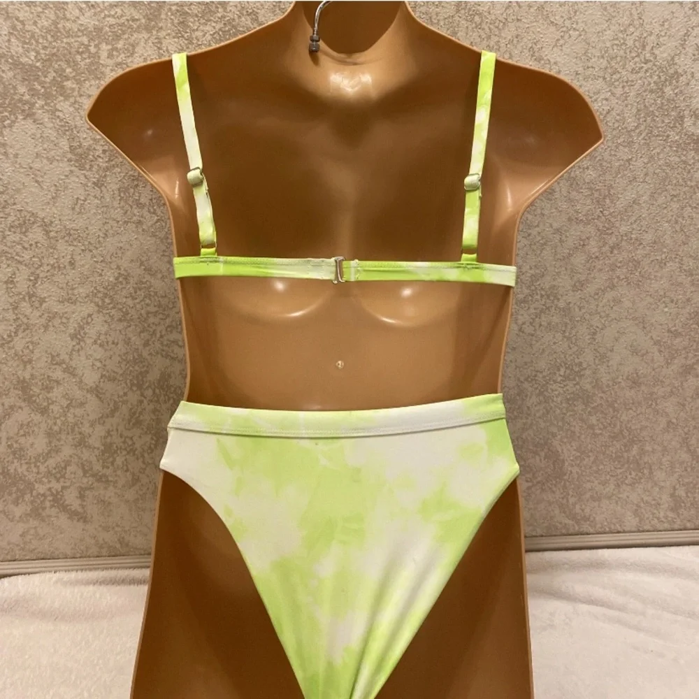 Dippin' Daisy's Neon Green Tie-Dye Bikini